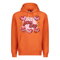 Carrot valentines day positive affirmations Premium Hoodie - MaliasSmallBusiness