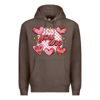 Coffee valentines day positive affirmations Premium Hoodie - MaliasSmallBusiness