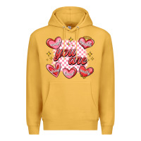 Mustard valentines day positive affirmations Premium Hoodie - MaliasSmallBusiness
