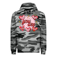 Slate Camo valentines day positive affirmations Premium Hoodie - MaliasSmallBusiness