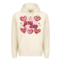 Tofu valentines day positive affirmations Premium Hoodie - MaliasSmallBusiness