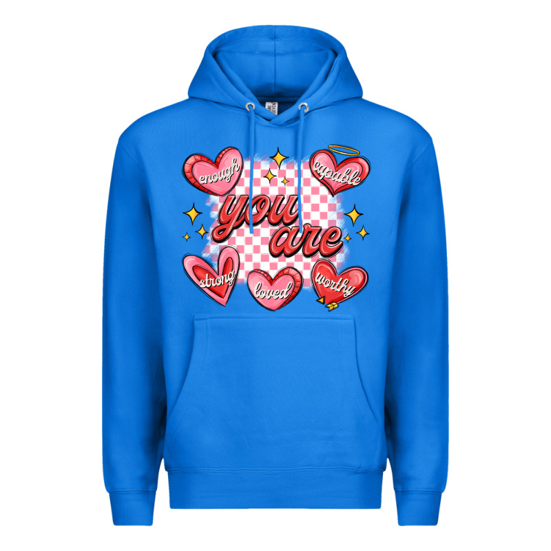 Valentines Day Positive Affirmations Premium Hoodie by MaliasSmallBusiness | Teevron