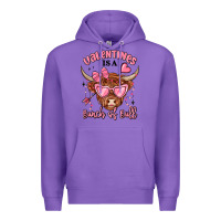 Purple valentines is a bunch of bull Premium Hoodie - MaliasSmallBusiness
