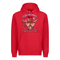 Red valentines is a bunch of bull Premium Hoodie - MaliasSmallBusiness