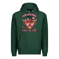 Sports Green valentines is a bunch of bull Premium Hoodie - MaliasSmallBusiness