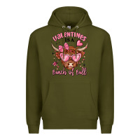Army Green valentines is a bunch of bull Premium Hoodie - MaliasSmallBusiness