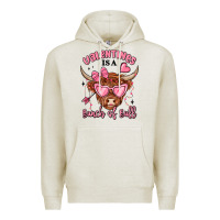 Oatmeal Heather valentines is a bunch of bull Premium Hoodie - MaliasSmallBusiness