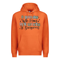 Carrot a woman who knows her worth is dangerous Premium Hoodie - MaliasSmallBusiness