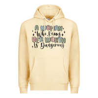 Pina Colada a woman who knows her worth is dangerous Premium Hoodie - MaliasSmallBusiness