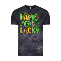 Cloud Black happy go lucky Vintage Tee - Artiststas