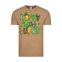 Vintage Coffee happy go lucky Vintage Tee - Artiststas