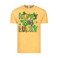 Vintage Mustard happy go lucky Vintage Tee - Artiststas