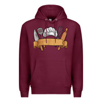 Burgundy customized chef tools Premium Hoodie - MaliasSmallBusiness