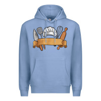 Colony Blue customized chef tools Premium Hoodie - MaliasSmallBusiness