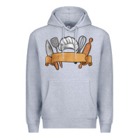 Heather Grey customized chef tools Premium Hoodie - MaliasSmallBusiness