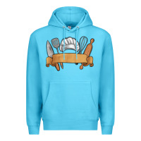 Ocean Blue customized chef tools Premium Hoodie - MaliasSmallBusiness