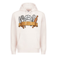 Pale Pink customized chef tools Premium Hoodie - MaliasSmallBusiness