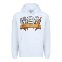 White customized chef tools Premium Hoodie - MaliasSmallBusiness