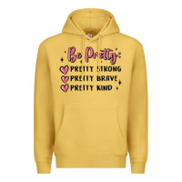 Antique Gold be pretty strong brave kind Premium Hoodie - MaliasSmallBusiness
