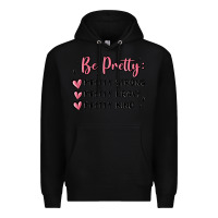 Black be pretty strong brave kind Premium Hoodie - MaliasSmallBusiness