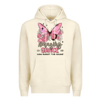 Sandshell amazing grace how sweet the sound butterfly Premium Hoodie - MaliasSmallBusiness
