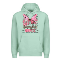Seafoam amazing grace how sweet the sound butterfly Premium Hoodie - MaliasSmallBusiness