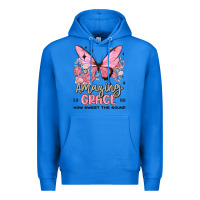 True Royal amazing grace how sweet the sound butterfly Premium Hoodie - MaliasSmallBusiness
