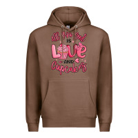Chestnut all you need is love and cupcakes valentines day Premium Hoodie - MaliasSmallBusiness