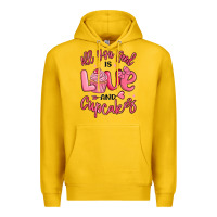 Lemon all you need is love and cupcakes valentines day Premium Hoodie - MaliasSmallBusiness