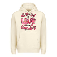 Sandshell all you need is love and cupcakes valentines day Premium Hoodie - MaliasSmallBusiness