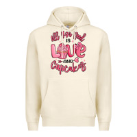 Tofu all you need is love and cupcakes valentines day Premium Hoodie - MaliasSmallBusiness