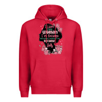 Cardinal i love the woman ive become Premium Hoodie - MaliasSmallBusiness