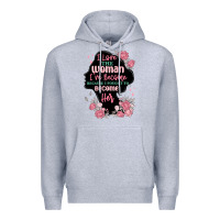 Heather Grey i love the woman ive become Premium Hoodie - MaliasSmallBusiness