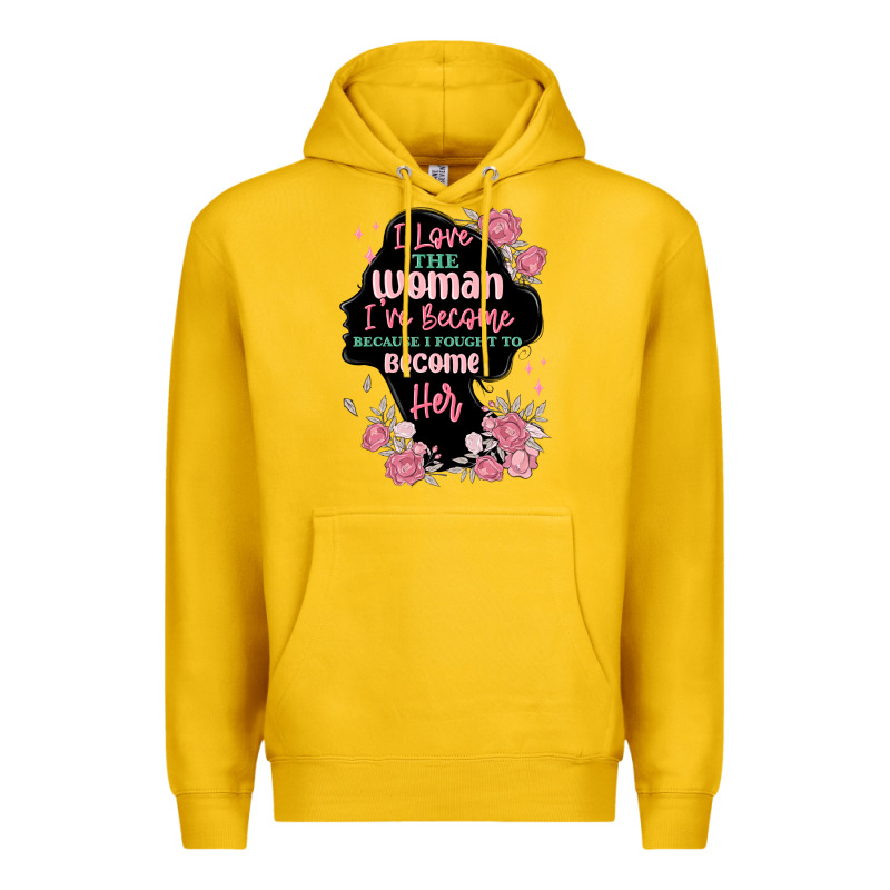 I Love The Woman Ive Become Premium Hoodie by MaliasSmallBusiness | Teevron
