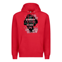 Red i love the woman ive become Premium Hoodie - MaliasSmallBusiness