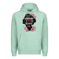 Seafoam i love the woman ive become Premium Hoodie - MaliasSmallBusiness