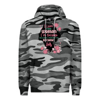 Slate Camo i love the woman ive become Premium Hoodie - MaliasSmallBusiness