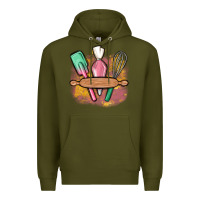 Army Green customized kitchen elements Premium Hoodie - MaliasSmallBusiness