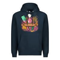 Navy customized kitchen elements Premium Hoodie - MaliasSmallBusiness