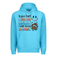 Ocean Blue if you dont brushy brush i will shavey shave Premium Hoodie - MaliasSmallBusiness