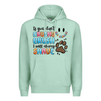 Seafoam if you dont brushy brush i will shavey shave Premium Hoodie - MaliasSmallBusiness
