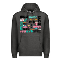 Charcoal Heather nurse Premium Hoodie - MaliasSmallBusiness