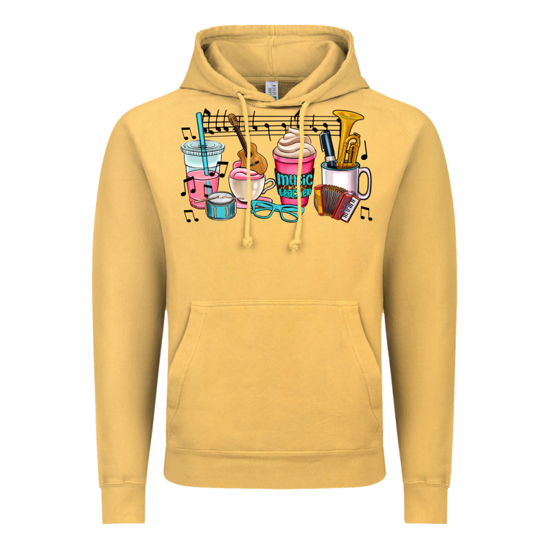 Music Teacher Vintage Hoodie by AdoDesignShop | Teevron