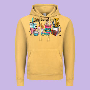 Music Teacher Vintage Hoodie Designed By Adodesignshop