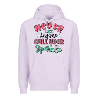 Lilac never let anyone dull your sparkle Premium Hoodie - MaliasSmallBusiness