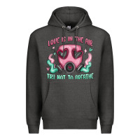 Charcoal Heather love is in the air Premium Hoodie - MaliasSmallBusiness