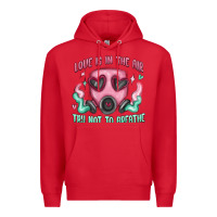 Red love is in the air Premium Hoodie - MaliasSmallBusiness
