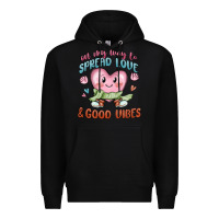 Black on my way to spread love Premium Hoodie - MaliasSmallBusiness