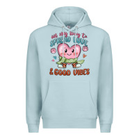 Blue Mist on my way to spread love Premium Hoodie - MaliasSmallBusiness