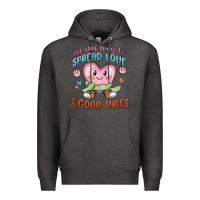 Charcoal Heather on my way to spread love Premium Hoodie - MaliasSmallBusiness